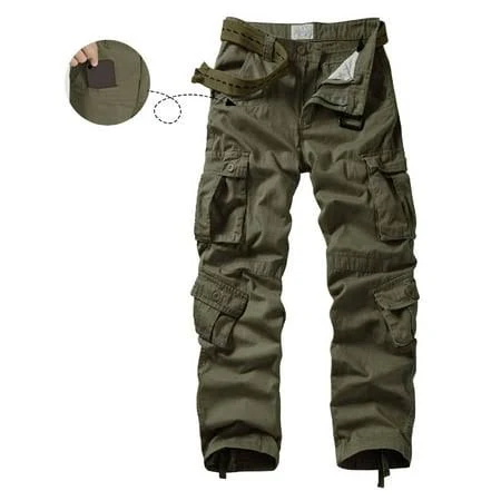 cargo pants Men's Relaxed Fit Cargo Pants with 9 Pockets Walmart - TRGPSG $39.99