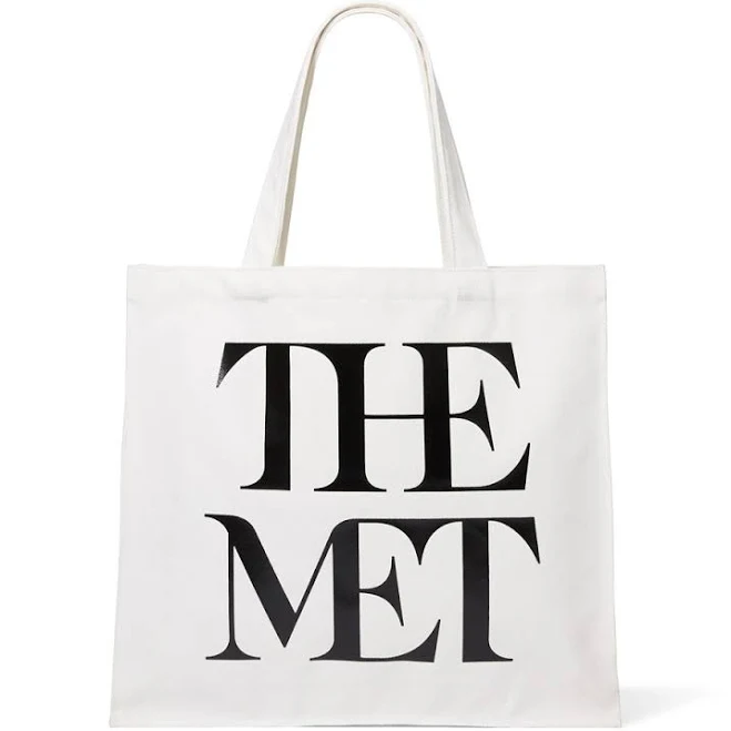 bag Met Logo Canvas Tote - Natural/Black From The Met Store The Metropolitan Museum of Art Store $40