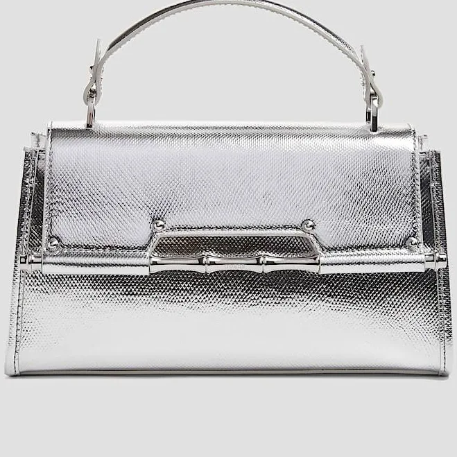 bag Metallic Leather Top Handle Bag GUESS $194.5