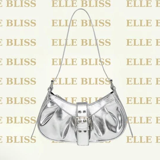 bag Metallic Silver Belt Buckle Mini Handbag Etsy - Seller $44.99