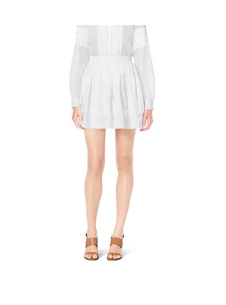 skirt Michael Kors Women's Tiered Cotton Mini Skirt eBay - mariann22245 $54.5