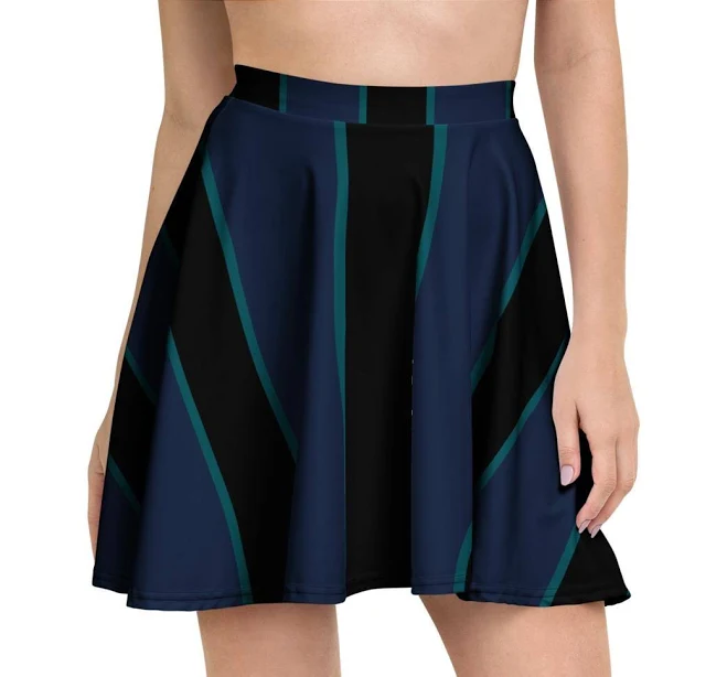 skirt Midnight Motion Abstract A-Line Skirt Etsy - Seller $40.49
