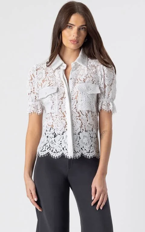 top Mina Lace Shirt Saks Fifth Avenue $215