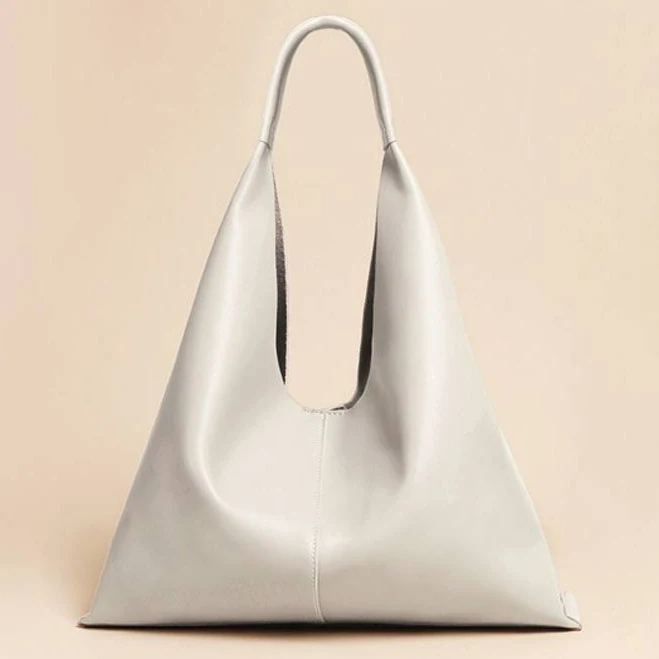 bag Minimalist Leather Hobo Bag RomyTisa $102.99
