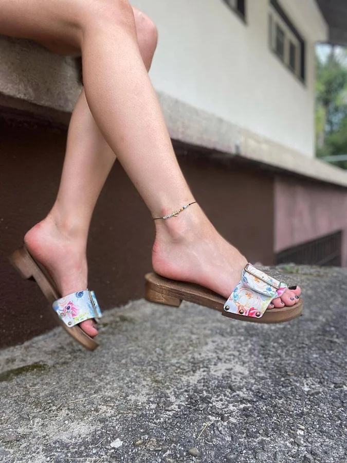 shoes Minimalist Wooden Leather Slides Etsy - Seller $91.46