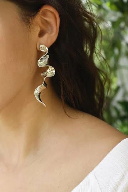 accessory Modern Geometric Dangle Stainless Steel Earrings Etsy - Seller $26.59