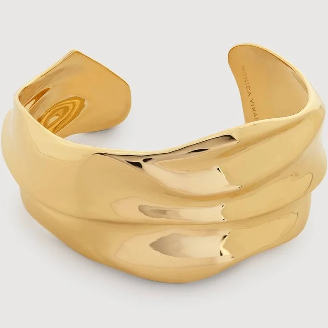 accessory Monica Vinader Women's Nomade Bold 18K Gold Vermeil Cuff Bracelet Monica Vinader $750