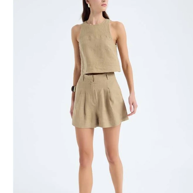 shorts Monlicia Women's Reve Relaxed Fit Linen High-Waist Shorts Nordstrom $89