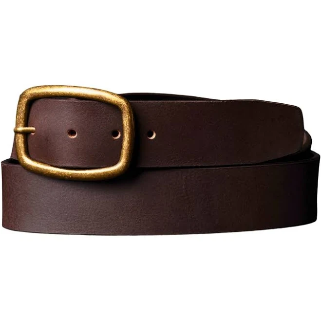accessory Nab Leather Amara Full Grain Leather Dress Belt with Gold Buckle Nab Leather Co $74