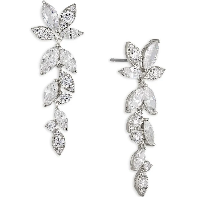 accessory Nadri Women's Wren Cubic Zirconia Cluster Linear Drop Earrings Bloomingdale's $95