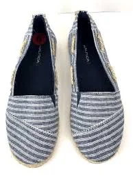 shoes Nautica Rudder 2 Womens Canvas Espadrille Flat Navy White Size 6 Rope Detail New eBay $12