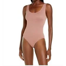bodysuit New with Tags SKIMS Scoop Tank Bodysuit in Rose Clay Limited Edition SZ 4X/5X eBay $39.99