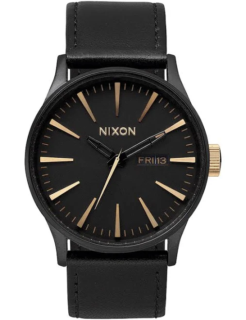 accessory Nixon Men's Sentry Leather Watch NIXON $250