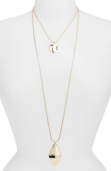accessory Nordstrom Layered Organic Teardrop Necklace Nordstrom $50