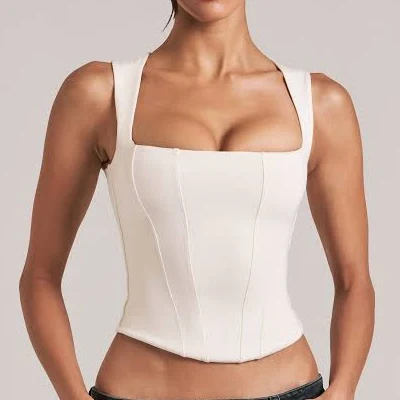 top Oh Polly Modal Square-Neck Top Oh Polly US $70