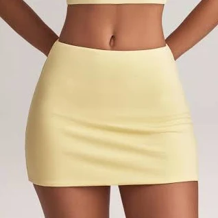 skirt Oh Polly Zuri Mid-Rise A-Line Modal Mini Skirt Oh Polly US $40