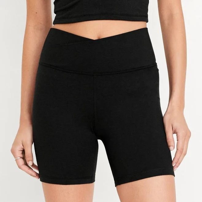 bottom Old Navy Women's Extra High-Waisted Cloudcomfy Biker Shorts Old Navy $4.97