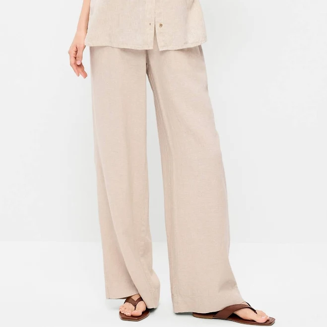 pants Old Navy Women's High-Waisted Linen-Blend Pants Old Navy $28