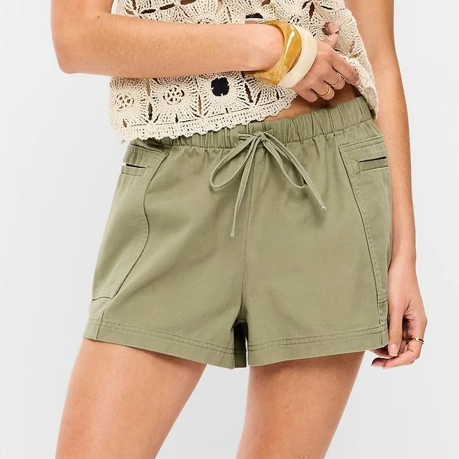 shorts Old Navy Women's High-Waisted Pull-On Utility Shorts Old Navy $17.49