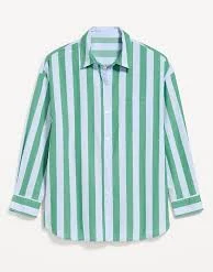 button down shirt Oversized Button-Down Boyfriend Shirt gap.com $27.99