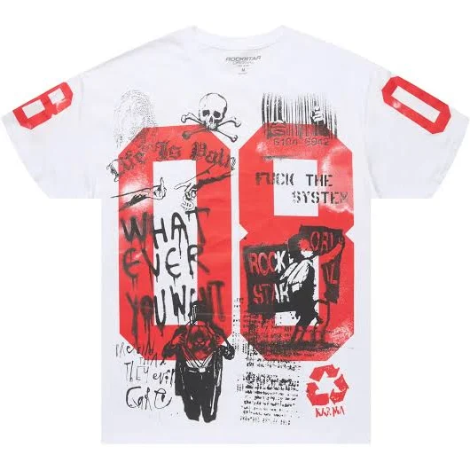 top Oversized Graphic T-Shirt Rockstar Original $12