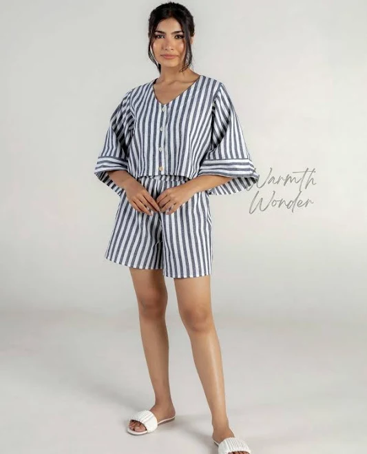 matching set Oversized Striped Linen Co-Ord Set Etsy - Seller $34.44