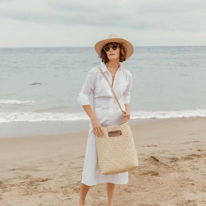 bag Oversized Woven Straw Bag L E A H $69