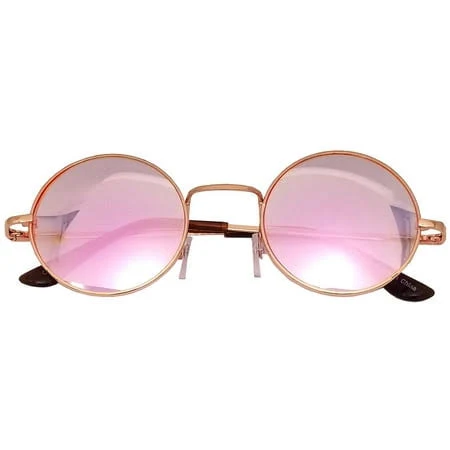 accessory Owl Round Sunglasses Small Gold Frame Lens Adult Walmart - Sunnytop Shop, LLC $6.95