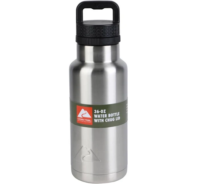 accessory Ozark Trail 36 oz Stainless Steel Insulated Chug Water Bottle Walmart $11.97