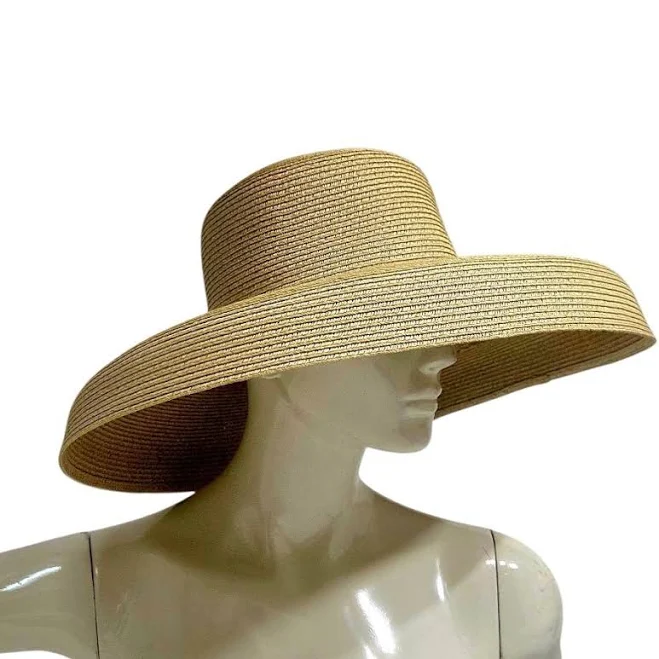accessory Palazzo Couture Women's Classic Wide Brim Straw Hat Palazzo Couture Online $24.88