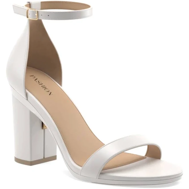 heels Pashionista Leather Block Heel Kit Pashion Footwear $190