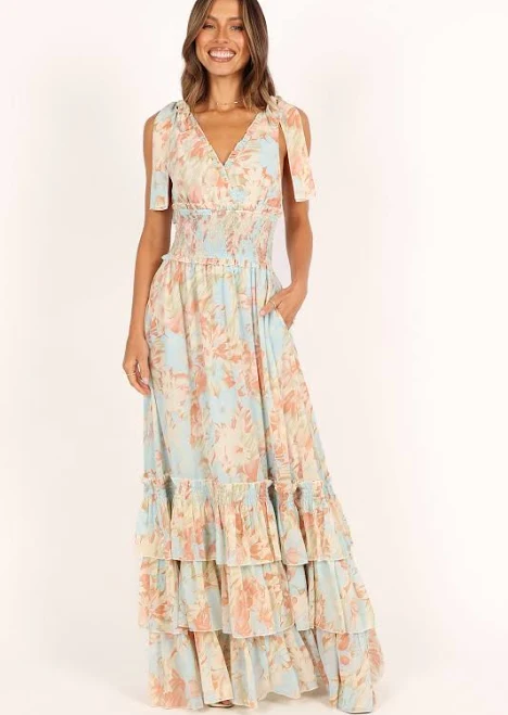 dress Petal & Pup Women's Christabel Floral Tiered Maxi Dress Petal & Pup USA $99