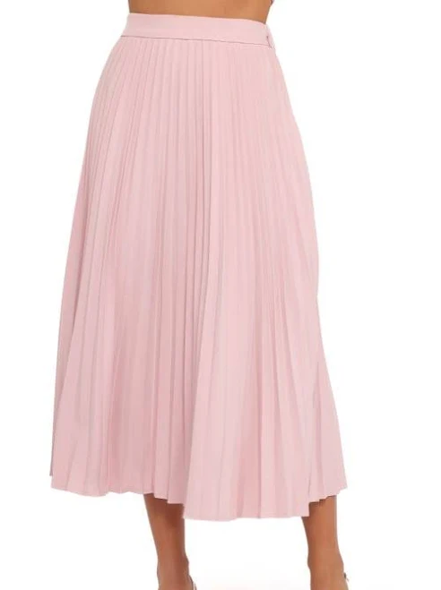 skirt Petal & Pup Women's Liliana Pleated High Waist Midi Skirt Nordstrom $85