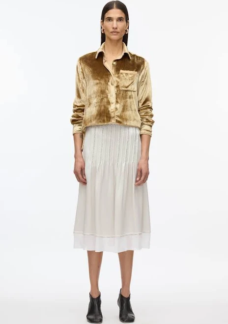 skirt Phillip Lim Satin Slip Skirt with Crystal Inlay Embellishment 31philliplim.com $210