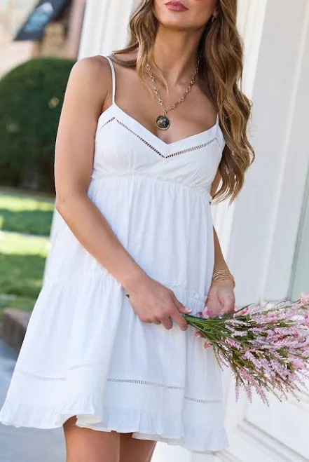 dress Pink Lily Just A Theory Tiered Mini Dress Pink Lily $58