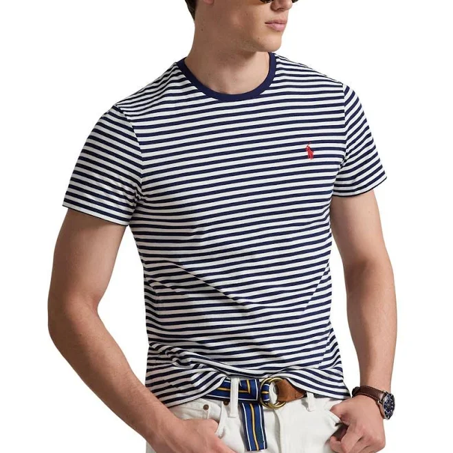 top Polo Ralph Lauren Men's Classic Fit Striped Jersey T-Shirt Nordstrom $55