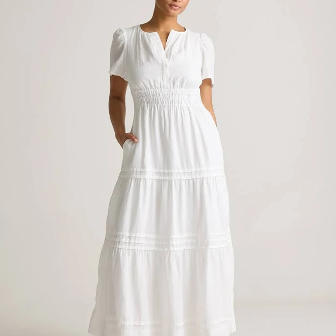 dress Quince Women's European Linen Tiered Maxi Dress Quince $84