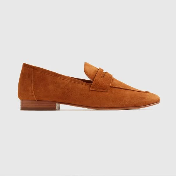 shoes Quince Women's Italian Suede Penny Loafers Quince $84