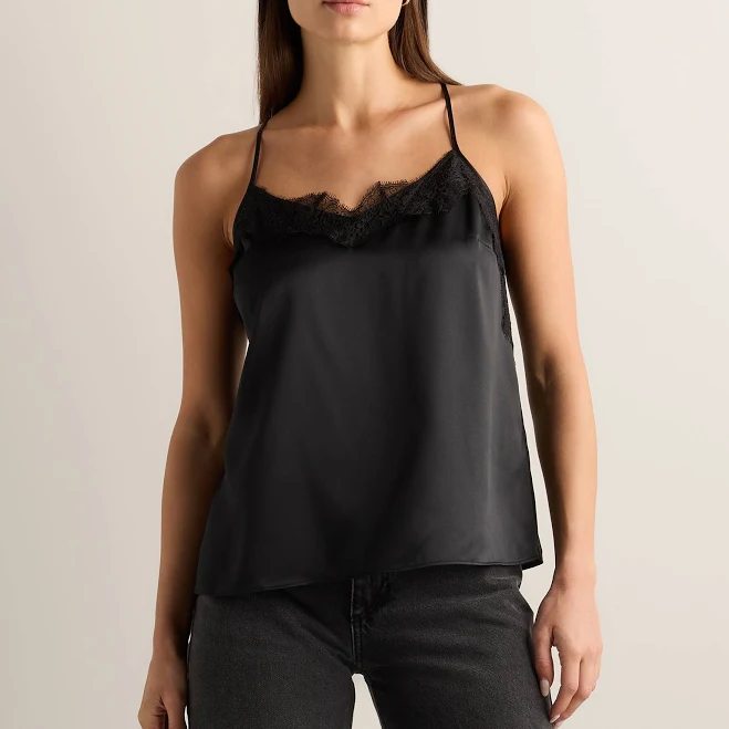 top Quince Women's Silk Lace Cami Quince $60