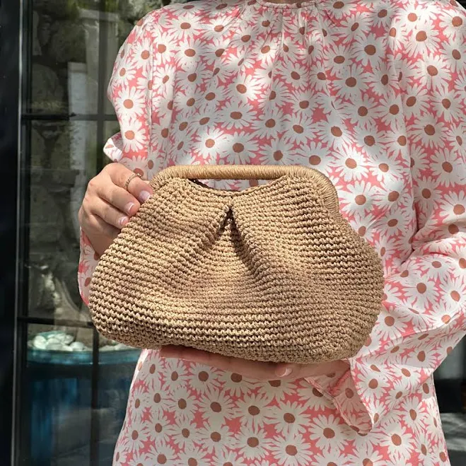 bag Raffia and Straw Clutch Bag Etsy - Seller $83.13