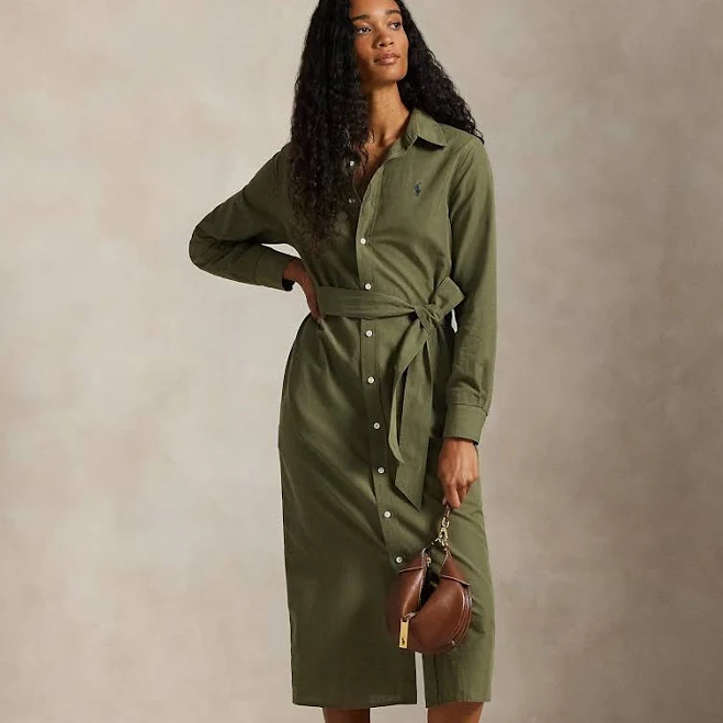 dress Ralph Lauren Women's Cotton-Linen Belted Shirtdress Ralph Lauren $214.99