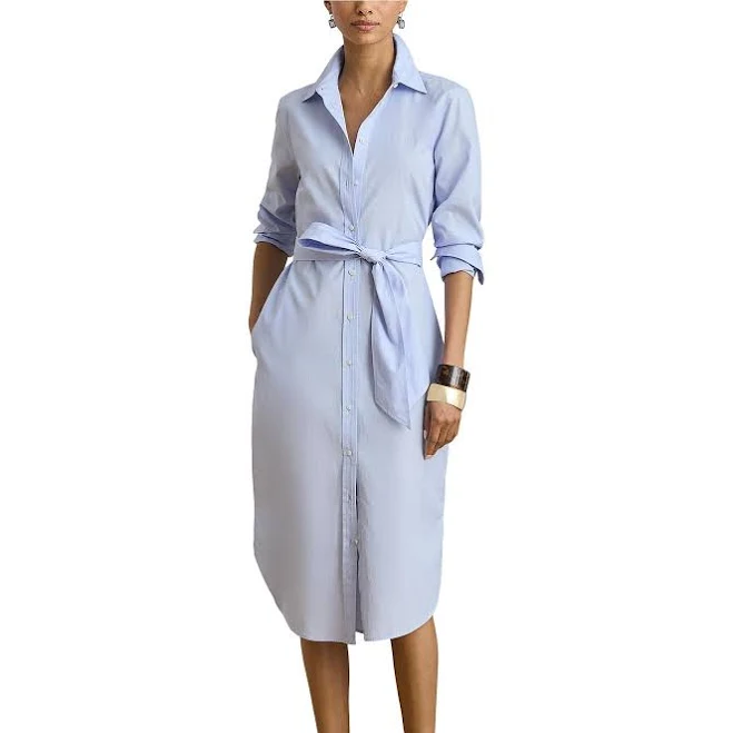 dress Ralph Lauren Women's Cotton Point-On-End Shirtdress Dillard's $185