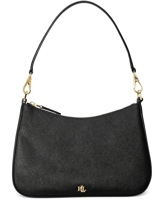 bag Ralph Lauren Women's Crosshatch Leather Medium Danni Shoulder Bag Macy's $157.5