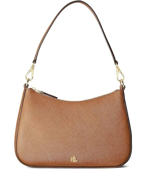 bag Ralph Lauren Women's Crosshatch Leather Medium Danni Shoulder Bag Dillard's $225