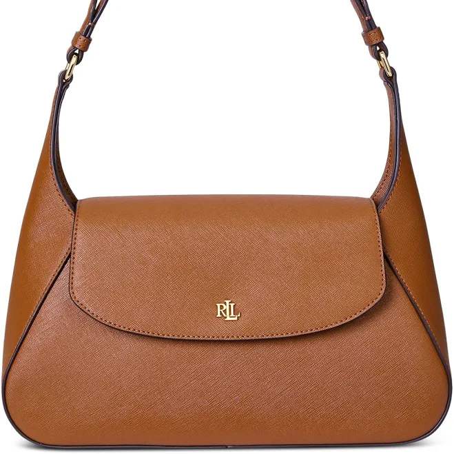 bag Ralph Lauren Women's Crosshatch Medium Schylar Leather Shoulder Bag Macy's $175