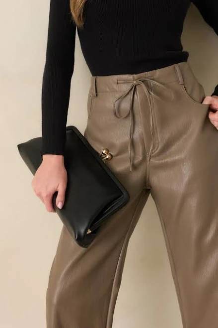 bag Red Dress Women's Faux Leather Clutch Handbag Red Dress $56