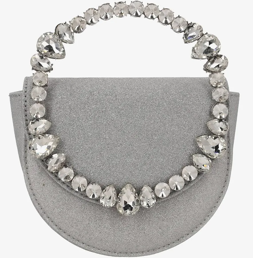 bag Rhinestone Embellished Satin Evening Clutch Floralkini $53.99