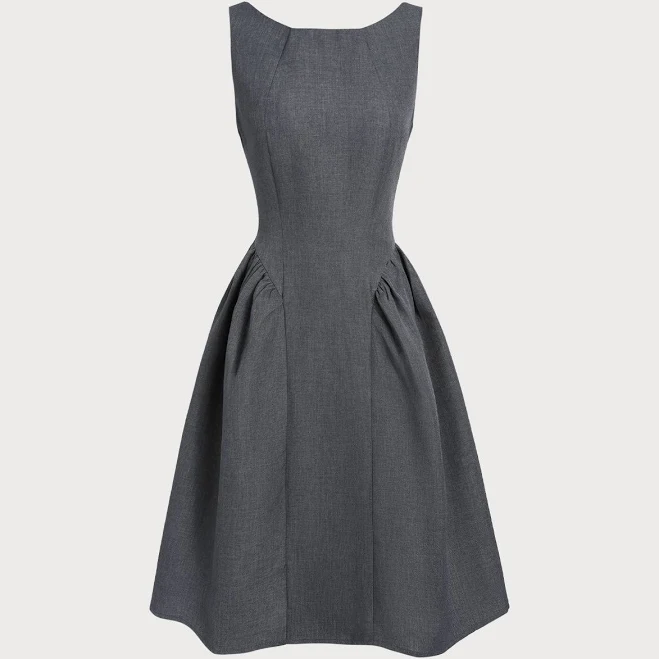 dress Rihoas Boat Neck Sleeveless Midi Dress Rihoas $43