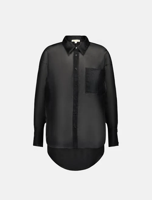 outerwear SAEMDI Women's Oversized Organza Button Down Shirt Nordstrom $180