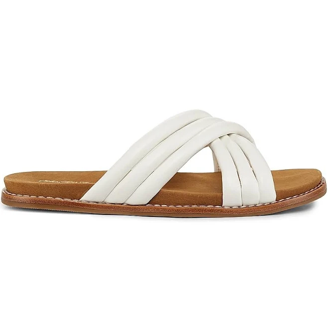 shoes Saks Fifth Avenue Women's Crisscross Leather Slide Sandals Saks Fifth Avenue $60.45